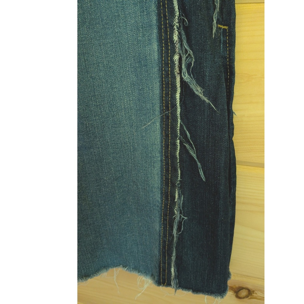 Peace Love World Wide Leg Jeans 0 Boho Distressed Streetwear Frayed Edgy Hippie - Picture 5 of 13